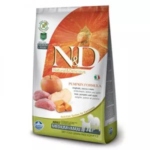 N&D dog GF PUMPKIN Adult Medium & Maxi Boar & Apple