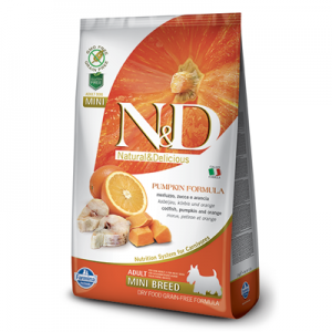 N&D dog GF PUMPKIN Adult Mini Codfish & Orange
