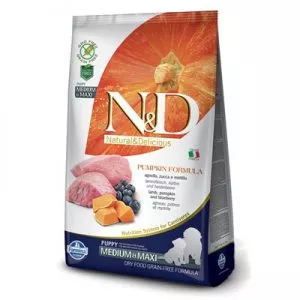 N&D dog GF PUMPKIN Puppy Medium & Maxi Lamb & Blueberry