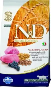 Farmina N&D cat AG adult, lamb, spelt, oats & blueberry