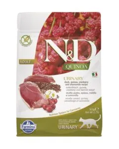 Farmina N&D cat QUINOA (GF) adult, urinary, duck & cranberry