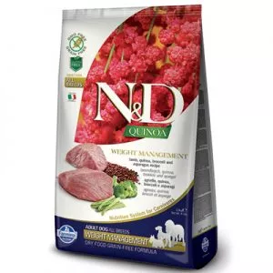 N&D dog GF QUINOA all breed weight managment Lamb
