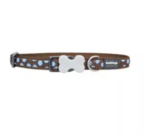 Red Dingo Design Blue Spots on Brown