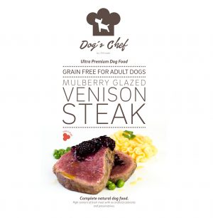 DOG'S CHEF Mulberry Glazed Venison Steak