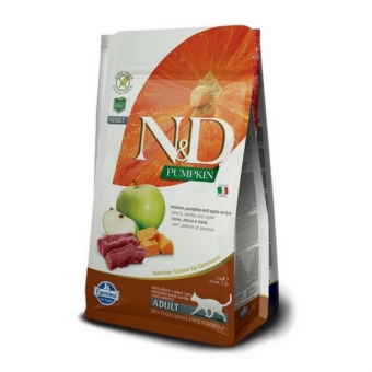 Farmina N&D cat PUMPKIN (GF) adult, venison & apple