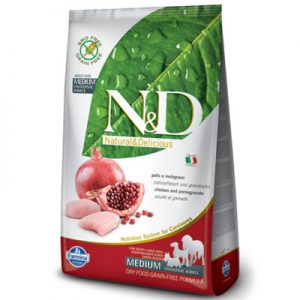 Farmina N&D dog PRIME (GF) adult medium & maxi, chicken & pomegranate