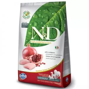 Farmina N&D dog PRIME (GF) adult medium & maxi, chicken & pomegranate