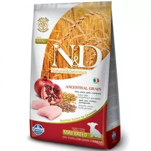 Farmina N&D dog AG puppy mini, chicken, spelt, oats & pomegranate