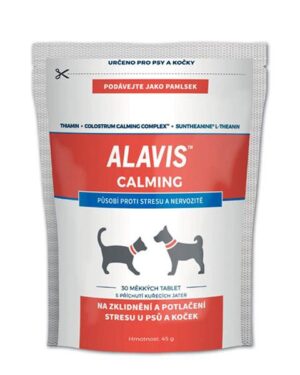 ALAVIS Calming pre psov a mačky 45g/ 30 žuvacích tabliet