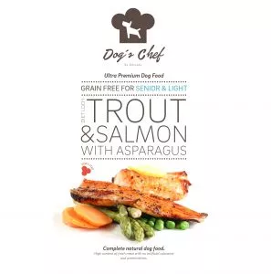 DOG’S CHEF Diet Loch Trout & Salmon with Asparagus SENIOR & LIGHT
