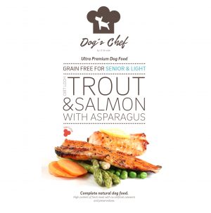 DOG'S CHEF Diet Loch Trout & Salmon with Asparagus SENIOR & LIGHT