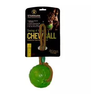 STARMARK Chew Ball so šnúrkou L