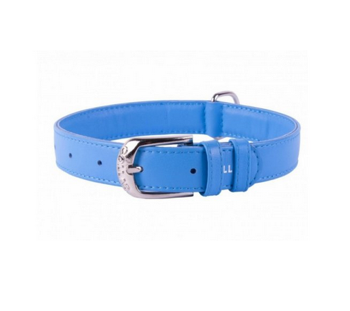Collar Glamour kožený obojok Turquois