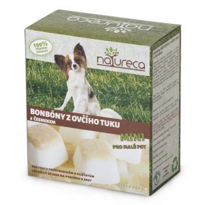Natureca Bonbóny z ovčieho tuku s cesnakom MINI 250gr