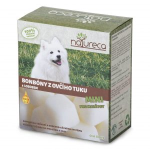 Natureca Bonbóny z ovčieho tuku s lososom MINI 250g