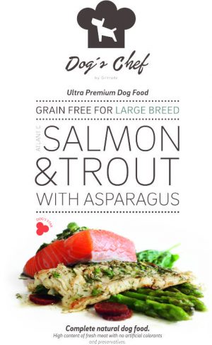 DOG’S CHEF Atlantic Salmon & Trout with Asparagus Large Breed