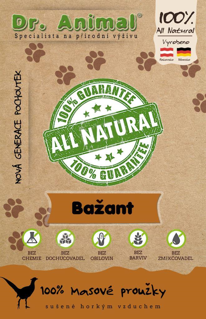 Dr. Animal bažant mäs. prúžky 80g