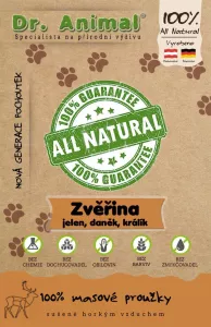 Dr. Animal zverina mäsové prúžky 80g