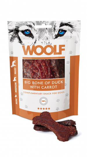 Woolf Dog Big Bone Of Duck & Carrot 100 g