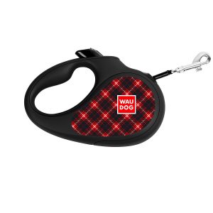 WAU DOG Flexi vodítko pre psa TARTAN