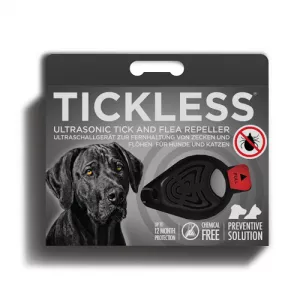 TICKLESS – Odpudzovač kliešťov a bĺch pre psy a mačky ultrazvukový čierny