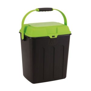 Maelson Box na granule na 3,5 kg krmiva - čierno-zelený - 27 x 22 x 31 cm