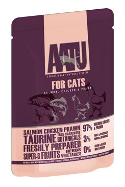 Aatu Cat Salmon & Chicken & Prawn 85g