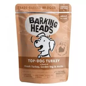 BARKING HEADS Top Dog Turkey kapsička 300g