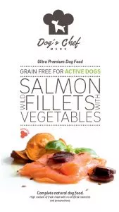 DOG’S CHEF Wild Salmon fillets with Vegetables  ACTIVE DOGS