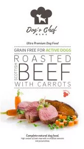 DOG’S CHEF Roasted Scottish Beef with Carrots ACTIVE DOGS