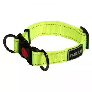 RUKKA NEON – reflexný bezpečnostný obojok uzamykateľný