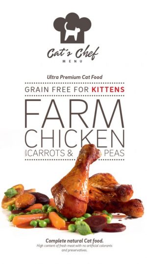 CAT'S CHEF Farm Chicken with Carrots & Peas for KITTENS