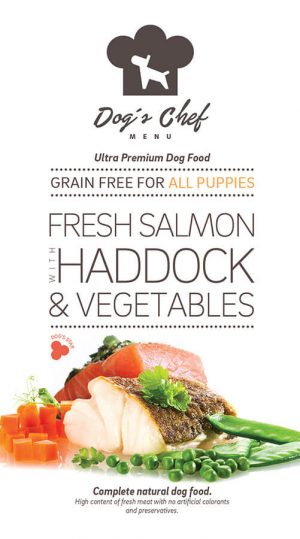 DOG’S CHEF Fresh Salmon with Haddock & Vegetables for ALL PUPPIES