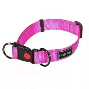 RUKKA BLISS HOT PINK – reflexný bezpečnostný obojok uzamykateľný