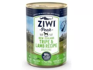 ZIWIPEAK Zelené držky&jahňacie mäso – konzerva 390G