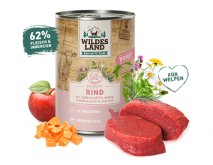 WILDES LAND - Hovädzie mäso pre šteňa 400g.