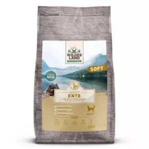 WILDES LAND – SOFT kačacie mäso polovlhké granule
