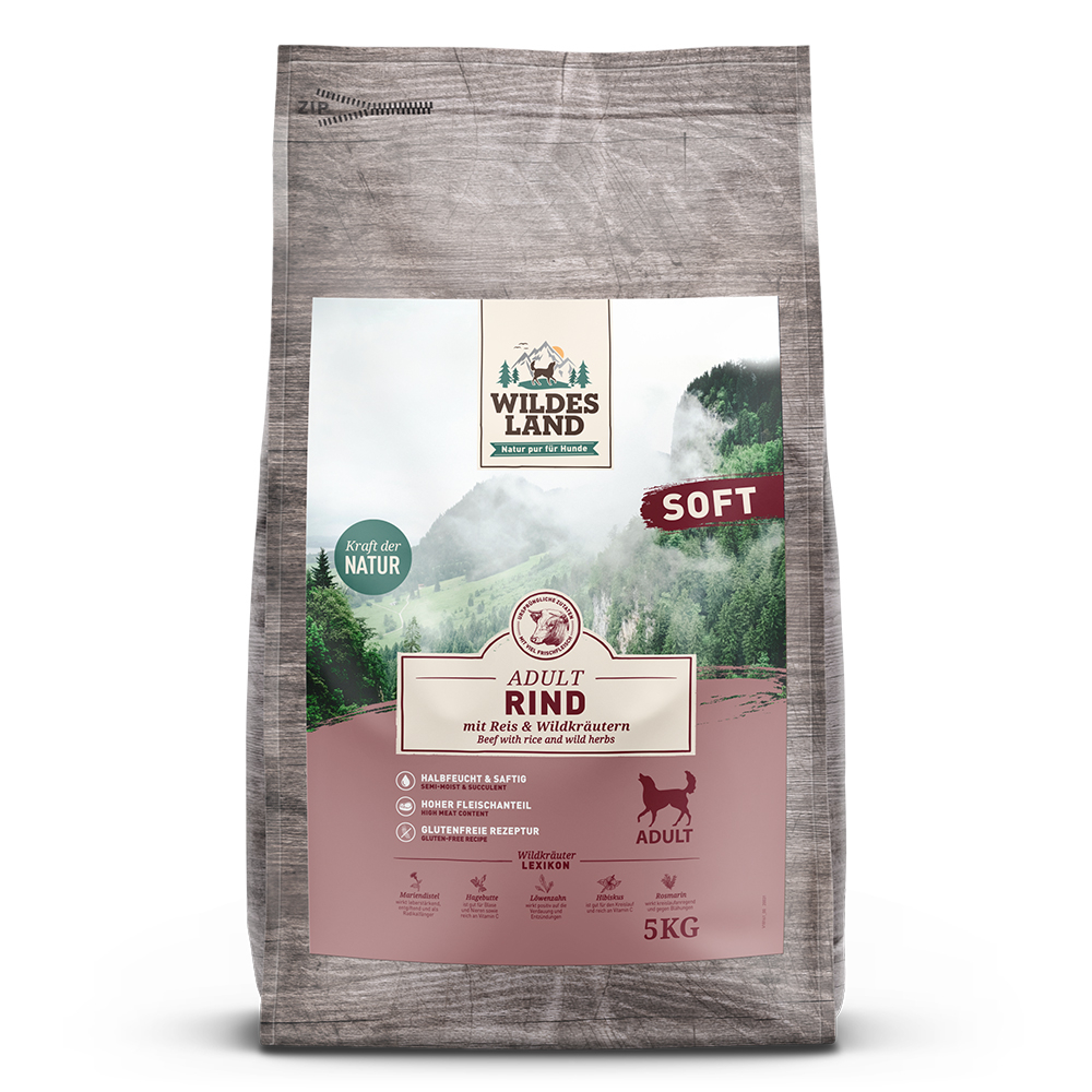 WILDES LAND - SOFT hovädzie mäso polovlhké granule