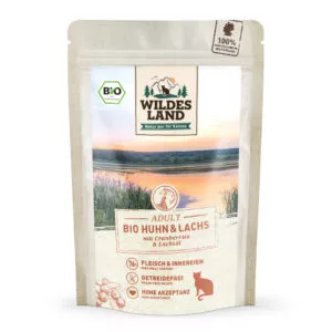 WILDES LAND CAT– BIO Kuracie mäso a losos