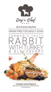DOG’S CHEF Farmer’s Tasty Rabbit with Turkey & Blackberry