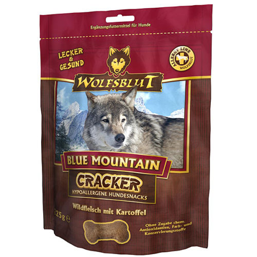 WOLFSBLUT CRACKER - Blue Mountain- sušienky z divinového mäsa 225g