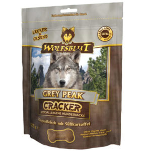WOLFSBLUT CRACKER - Grey Peak - sušienky s kozím mäsom 225g