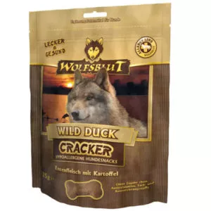 WOLFSBLUT CRACKER – Wild Duck- sušienky z kačacieho mäsa 225g
