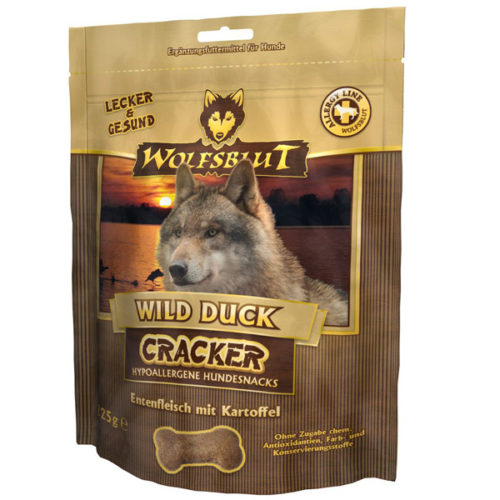 WOLFSBLUT CRACKER - Wild Duck- sušienky z kačacieho mäsa 225g