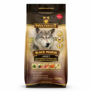 WOLFSBLUT Dog Adult BLACK MARSH – Vodný byvol s batátmi a tekvicou