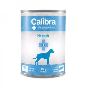 Calibra VD Dog konzerva Hepatic 400g NEW - Kompletná veterinárna konzerva pre psy na podporu pečene