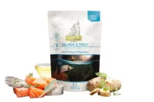 ISEGRIM dog Adult Isegrim Roots, Salmon & Trout 410 g kapsička