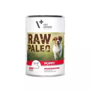 VetExpert Raw Paleo puppy beef konzerva 400 g