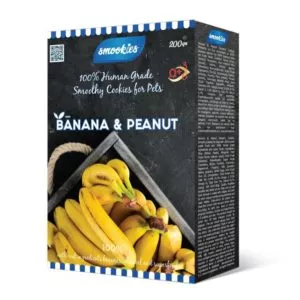 SMOOKIES Premium BANANA – banánové sušienky 100% human grade, 200g