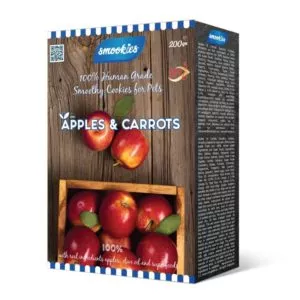 SMOOKIES Premium APPLE – jablkové sušienky 100% human grade, 200g